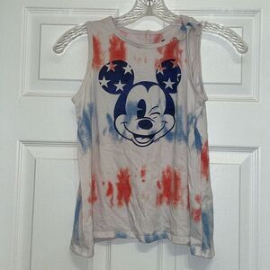 ✨Abercrombie Kids x Disney Mickey Mouse American Tie Dye Tank Top